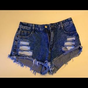 Jeans short - dark one from SHEIN light one from BERSHKA ( french brand )